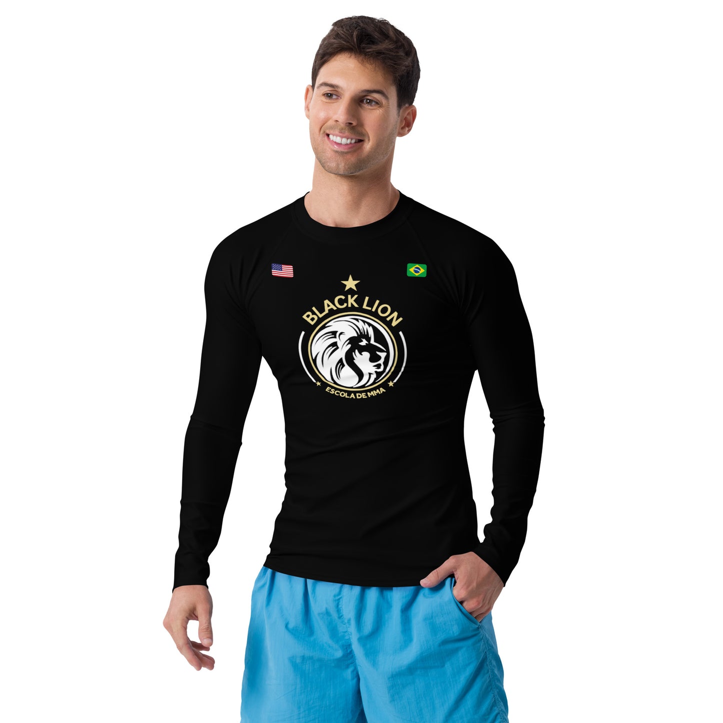Black Lion MMA Men's Rash Guard