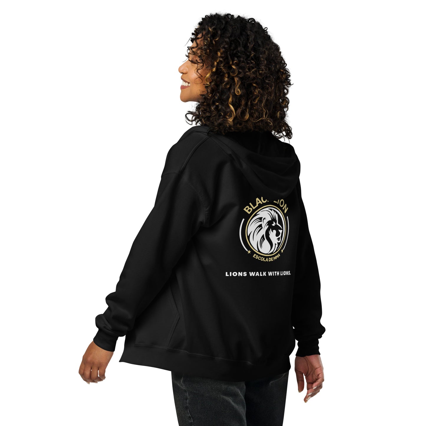 Black Lion MMA Unisex Zip Hoodie