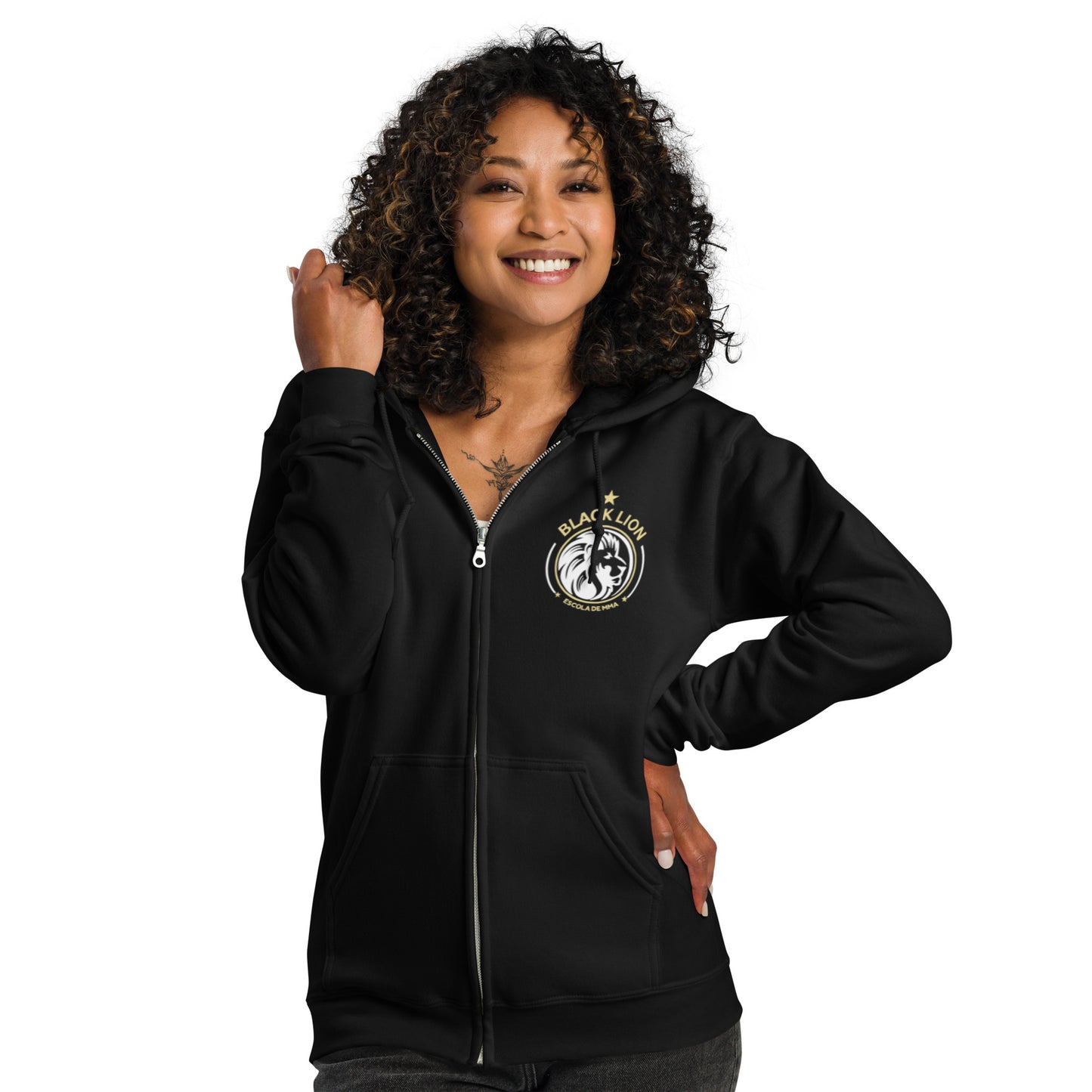 Black Lion MMA Unisex Zip Hoodie